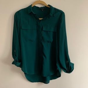 Dynamite emerald green dress shirt